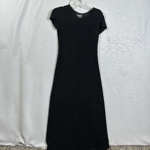 Positive Attitude Long Dress Set Womens SZ 8 Black Maxi Short Sleeve Jacket - Picture 10 of 16
